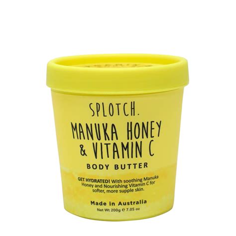 manuka honey and vitamin c body butter|moisturizer with manuka honey.